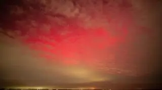 Zorza polarna, Rewa (Pomorskie)