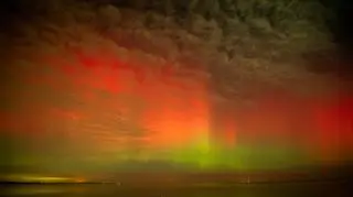 Zorza polarna, Rewa (Pomorskie)