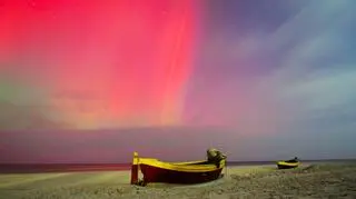 Zorza w Dębkach (Pomorskie), 12.11.2025