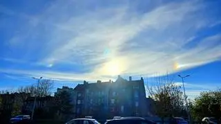 Słońce poboczne nad Sowimi Górami 