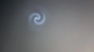 Zjawisko na niebie widziane w Łodzi