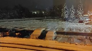 Zimowy krajobraz, Krosno (Podkarpackie)