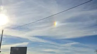 Słońce poboczne nad Sowimi Górami 