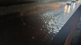 Ulewa i burza w Lęborku
