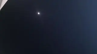 Mars blisko Księżyca. Widok z Białegostoku 