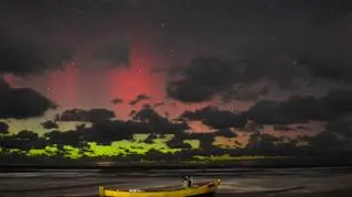 Zorza w Dębkach (Pomorskie)