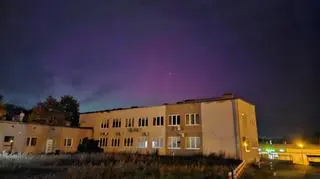 Zorza polarna nad Zieloną Górą