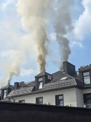 Pożar hotelu w Starachowicach