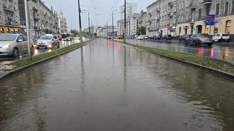 Zalane ulice Warszawy