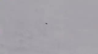Samolot Enter Air nad Januszową koło Nowego Sącza