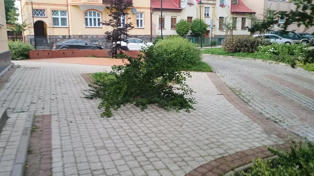 Ulewa i burza w Lęborku