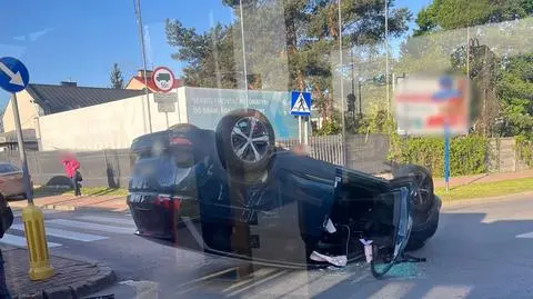 Wypadek na osiedlu Stara Miłosna w Wesołej