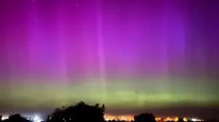Zorza polarna nad Bałtykiem 