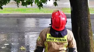 Silne burze z ulewnym deszczem w Ustce