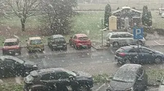 Pierwszy śnieg w Jeleniej Górze