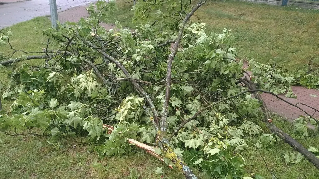 Ulewa i burza w Lęborku