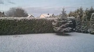 Śnieg w Tuchomie (Pomorskie)