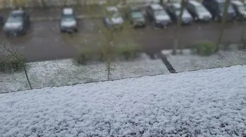 Trochę śniegu w Suwałkach