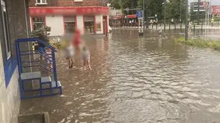 Ulewa w Dąbrowie Górniczej