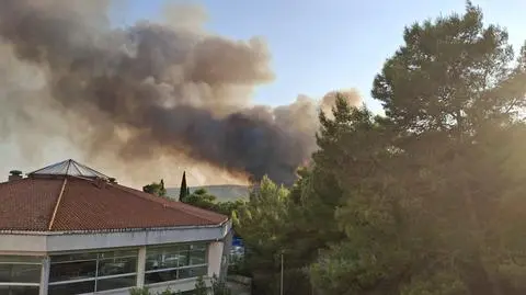 Płomienie blisko chorwackiego kurortu. Ogień podszedł pod sam hotel