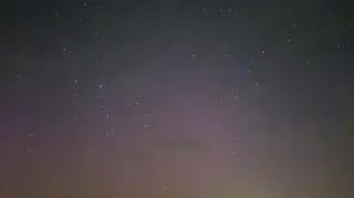 Zorza polarna w Ścinawie (Dolnośląskie)