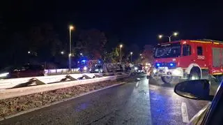 Wypadek na Wisłostradzie