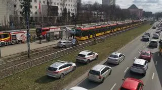 Zdarzenie na przystanku tramwajowym, Warszawa