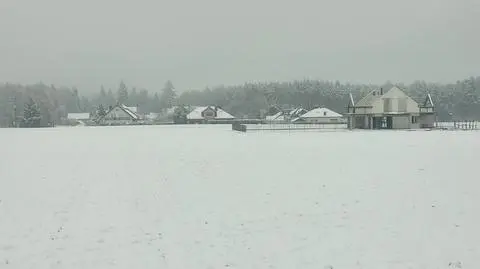 Śnieg na Kaszubach, Kłębłowo (Pomorskie)