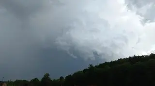Gradobicie w Andrychowie (Małopolskie)