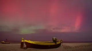 Zorza w Dębkach (Pomorskie), 12.11.2025