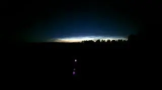 Srebrzyste obłoki w okolicach Łukowa (Lubelskie)