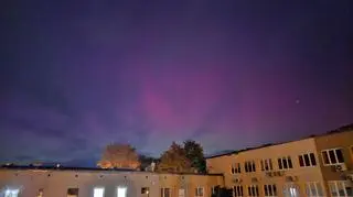 Zorza polarna nad Zieloną Górą