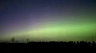 Zorza polarna widoczna gołym okiem