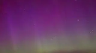 Zorza nad Półwyspem Helskim 