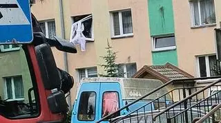 Wybuch gazu w bloku w Piszu (Warmińsko-Mazurskie)