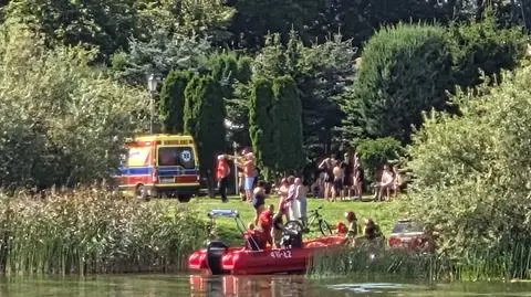 Poszukiwania na jeziorze Ełckim