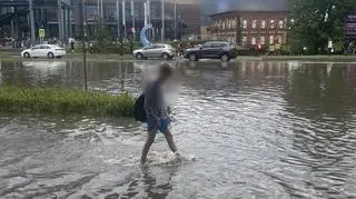 Ulewa w Dąbrowie Górniczej