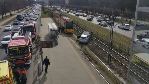 Zdarzenie na przystanku tramwajowym, Warszawa