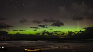 Zorza w Dębkach (Pomorskie)