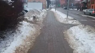 Ślisko w Lęborku 
