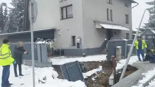 Zapadlisko w Olkuszu (Małopolskie) 