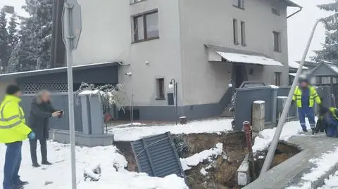 Zapadlisko w Olkuszu (Małopolskie) 