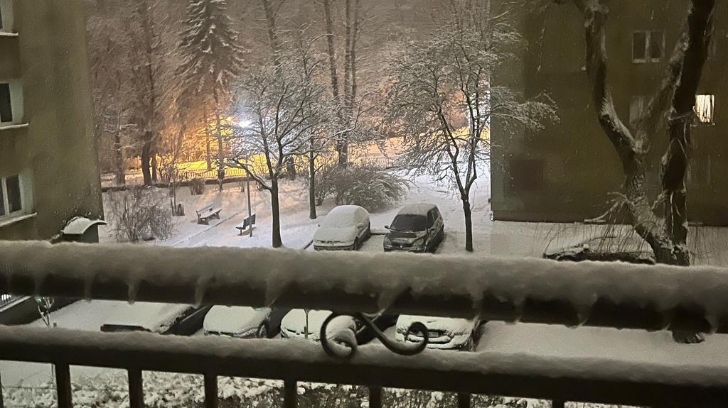 Śnieg w Słupsku