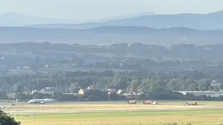 Akcja służb na lotnisku Kraków-Balice