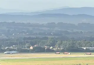 Akcja służb na krakowskim lotnisku