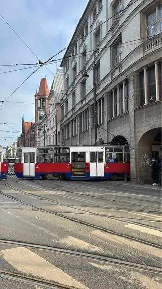 Wykolejenie tramwaju w Bydgoszczy 