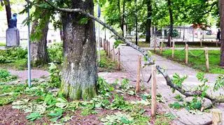 Sztorm na Bałtyku i skutki silnego wiatru w Ustce