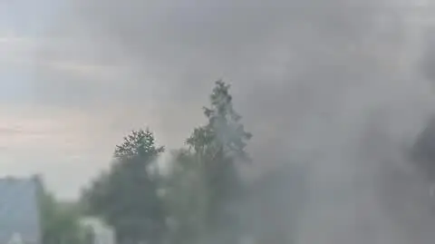 Pożar samochodu na DK7