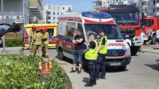 Samochód wjechał w pieszych i w budynek. Gdańsk