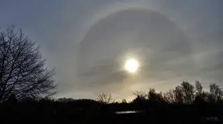 Niesamowite halo słoneczne w okolicach Ustki